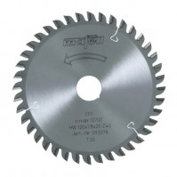 Mafell TCT Saw Blade Laminate 120 dia x 1.2/1.8 kerf x 20 bore Z40 Trapeziodal - 092578